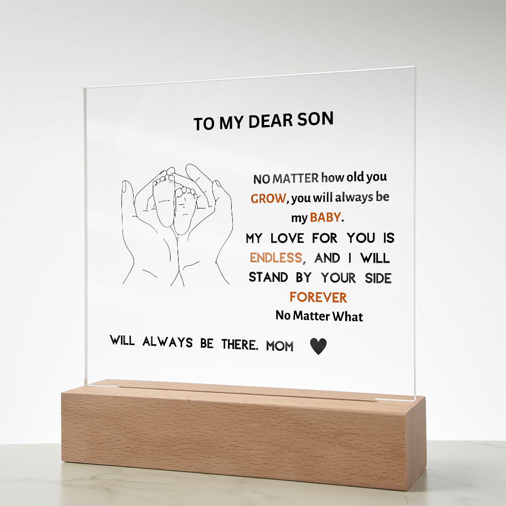 ACRYLIC PLAQUE FOR SONS